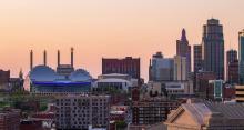 Kansas City Skyline at dusk