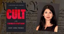 Cover of "The Cult of the Constitution" and Mary Anne Franks